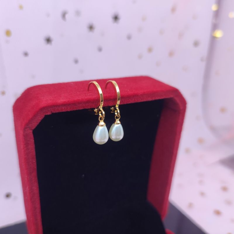 anting dewasa permata 1 pita  jurai yaxiya lapis emas anti karat