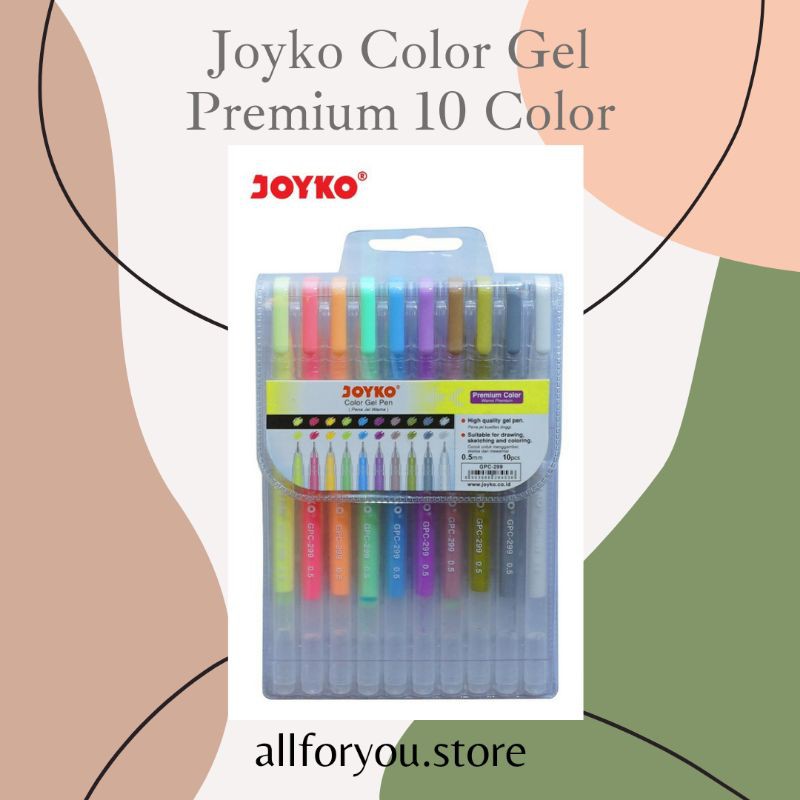 

Joyko Colour Gel Pen isi 10 warna