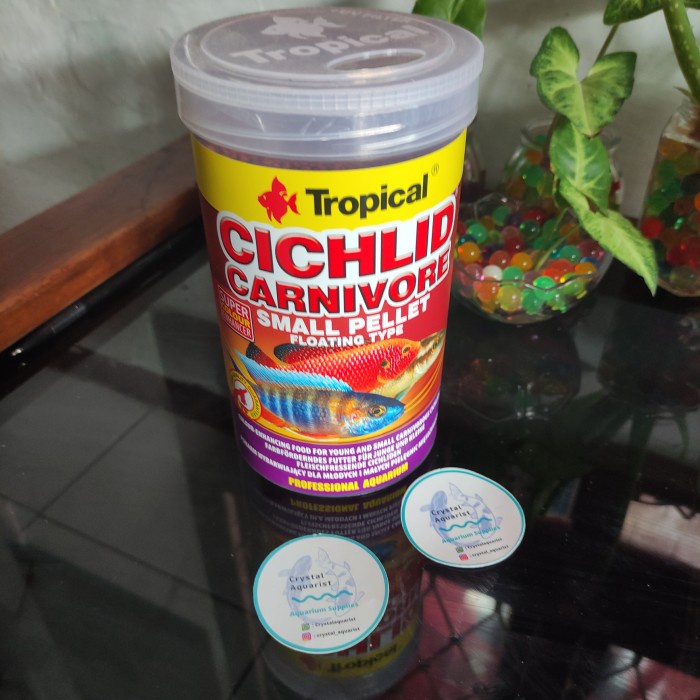 Pelet Ikan Cichlid Makanan Ikan Tropical Cichlid Carnivore 1000 ML