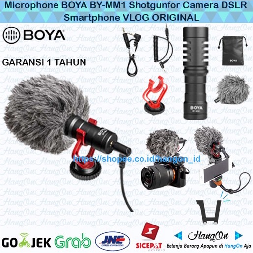 Microphone Boya BY MM1 BY-MM1 For DSLR and Smartphone