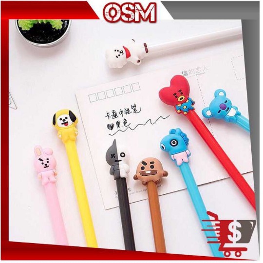 

Pulpen Gel BTS BT 21 Lucu Murah Bagus KPOP Pena