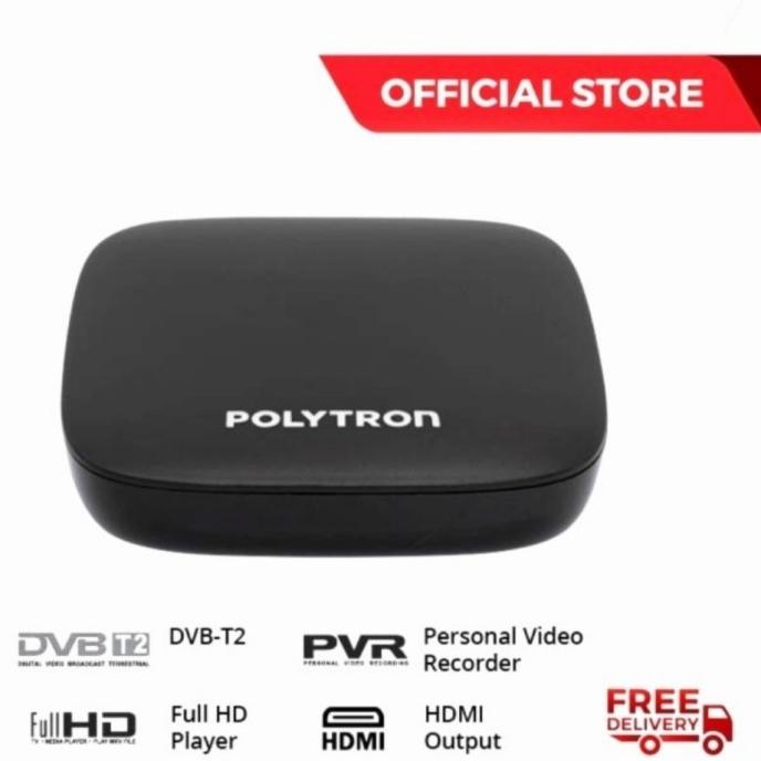 Polytron PDV-600 Set Top Box DVB T2 Receiver Tv Digital