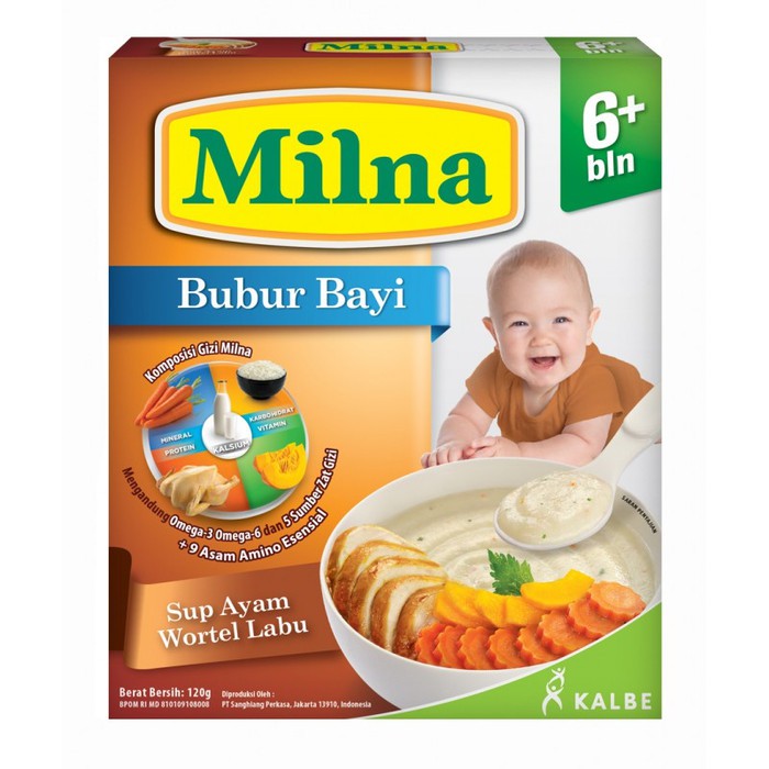 BUBUR MILNA BUBUR BAYI SUP AYAM WORTEL LABU 120 GRAM
