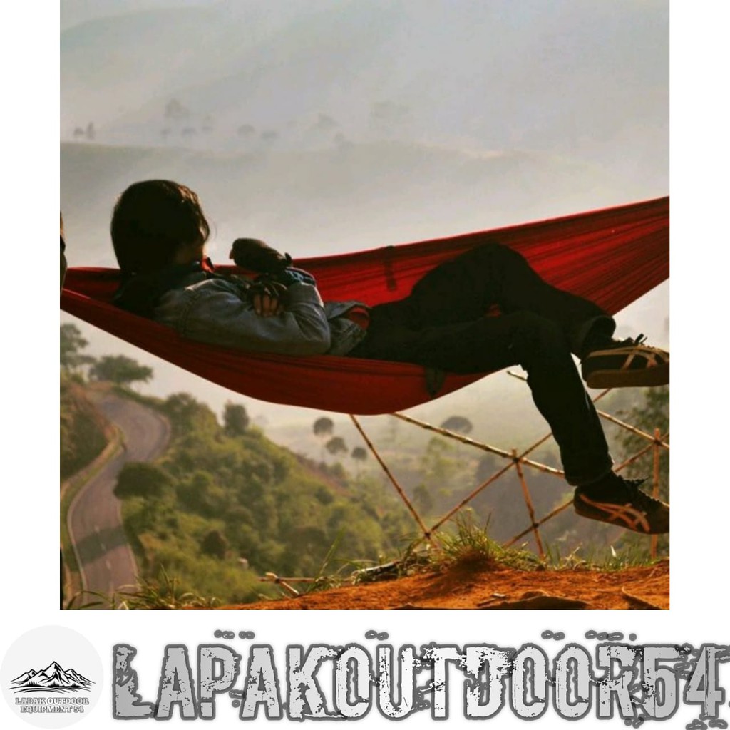 Hammock ayunan gantung DESPO Single ukuran 150 xcm x 270 cm hammock ayunan gunung