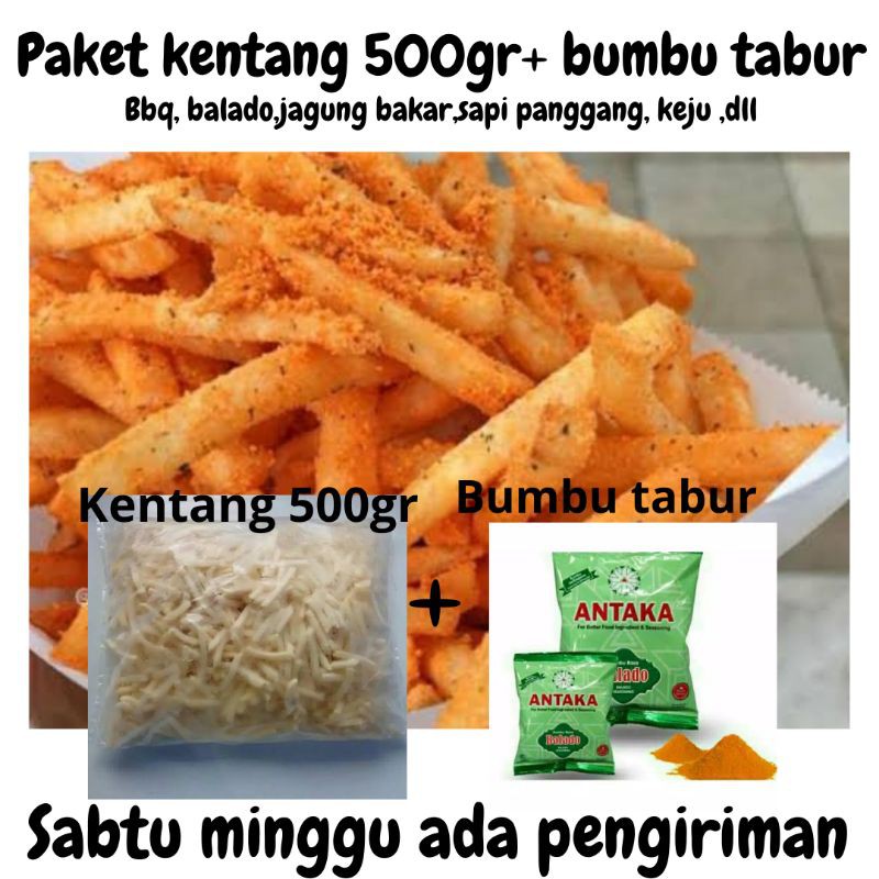 

PAKET KENTANG 500GR BUMBU TABUR (HEMAT & PRAKTIS)