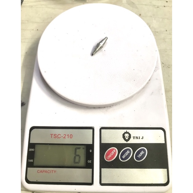 Timah Pancing Pemberat Sinker 6 gram