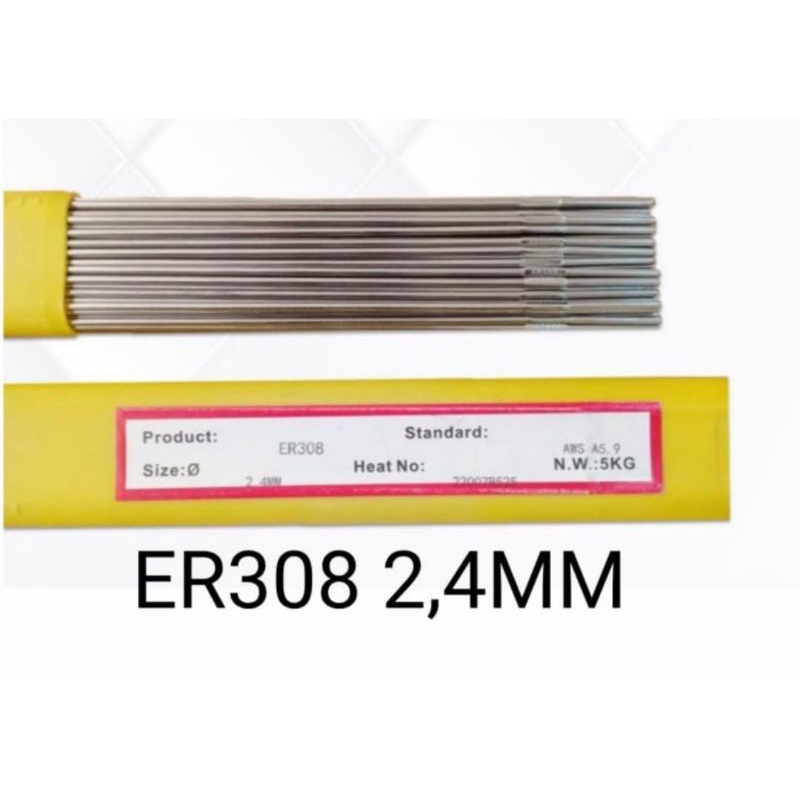 1kg Kawat Las Argon Stainless ER308 2.4mm