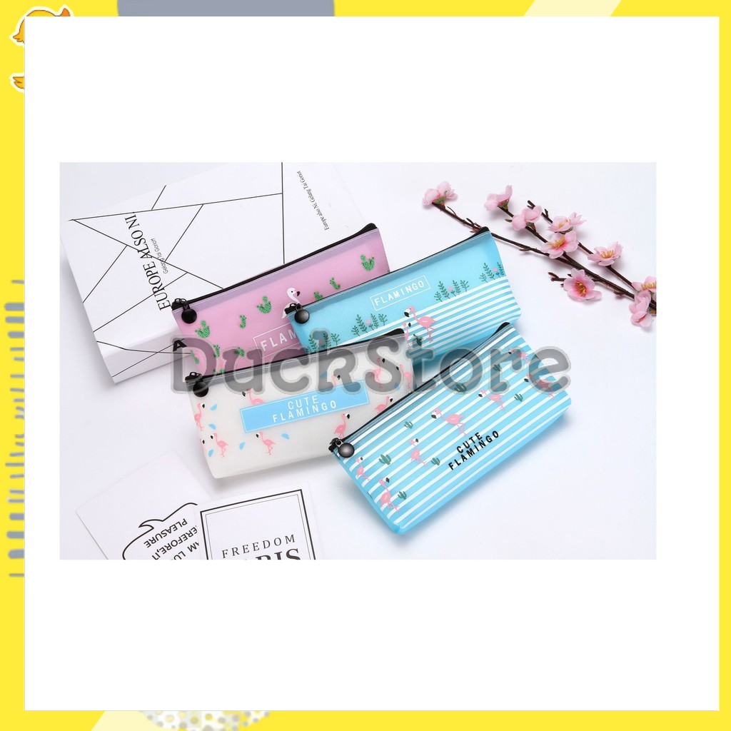 

Tepak Alat Tulis Lucu / Tempat Alat Tulis Murah / Tempat pensil Sparking Flamingo / Tempat kosmetik