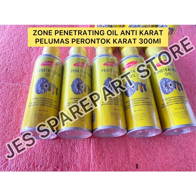 ZONE PENETRATING OIL ANTI KARAT  PELUMAS PERONTOK KARAT 300Ml