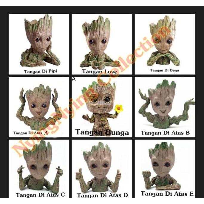 Favorit Baby Groot Guardian Of Galaxy Figure Flower Pot Tempat Pen Murah Tangan Di Dagu Shopee Indonesia