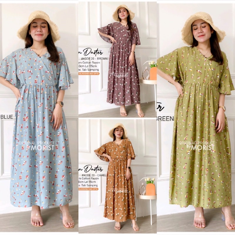 Caren daster daster kekinian panjang semata kaki cotton rayon
