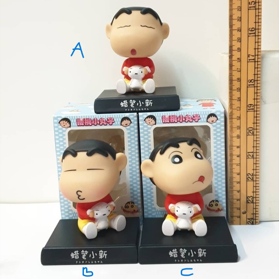 Pajangan Dashboard Mobil Bobble Head Figure Kepala Goyang Shinchan