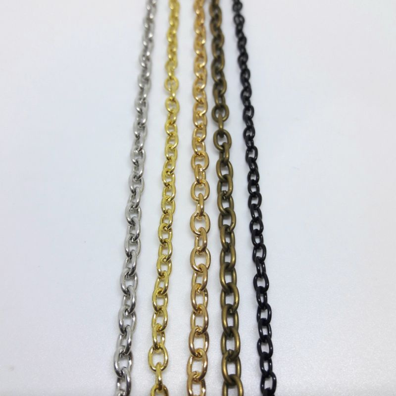 RANTAI NURI METERAN / RANTAI AKSESORIS KALUNG GELANG / RANTAI KONEKTOR MASKER