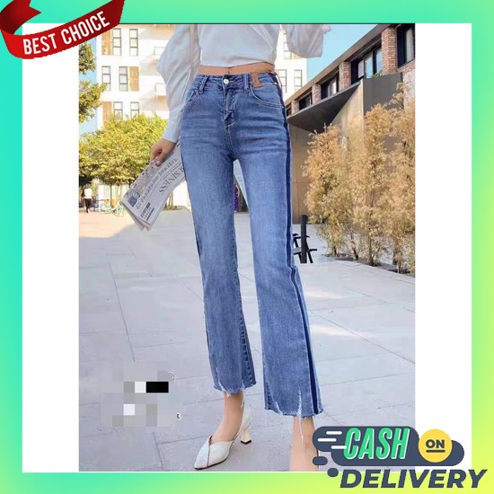 Anti Mahal Cloth - Jeans Wanita Kekinian 2021 Celana Jeans Wanita Terb Tm 6153 Jeans Ginger Bootcu