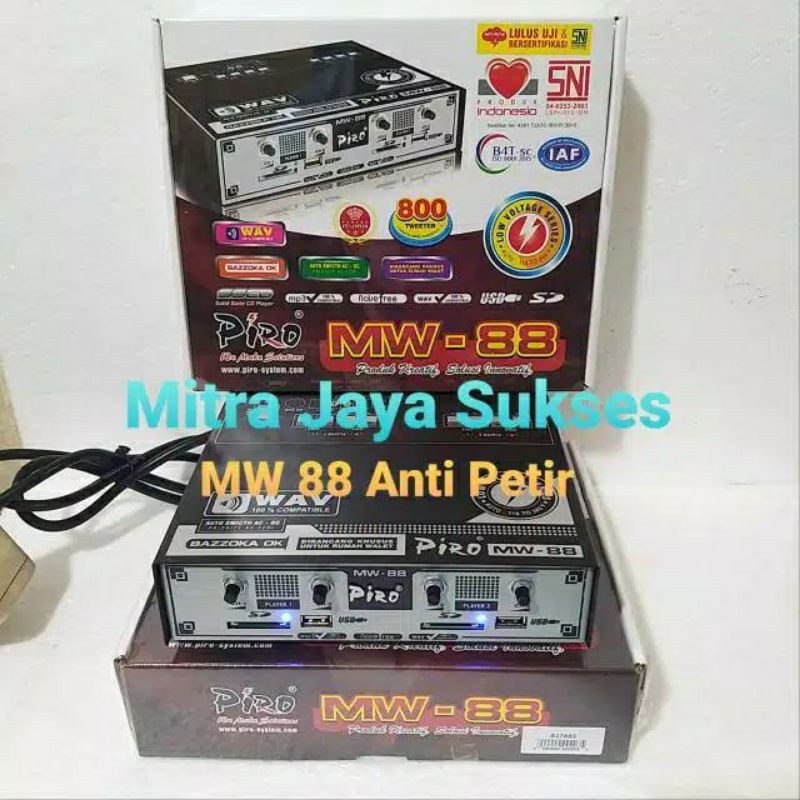 Amplifier Walet Piro MW 88 Anti Petir Ber SNI