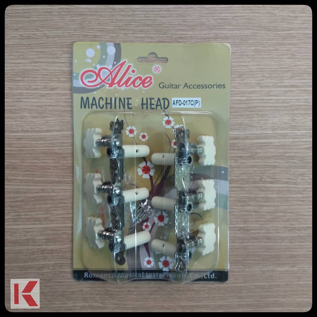 Dryer Gitar Puteran Senar Machine Head for Classical Guitar Alice AFD-017C