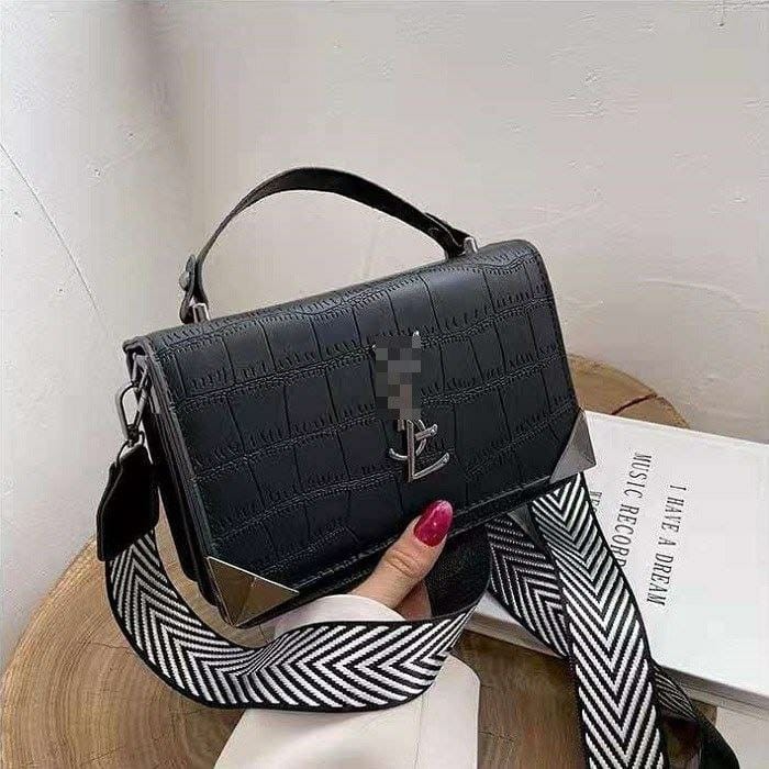 GI 80290 RISCE TAS SELEMPANG TALI MOTIF IMPORT WANITA CEWEK PEREMPUAN JAKARTA BATAM JT