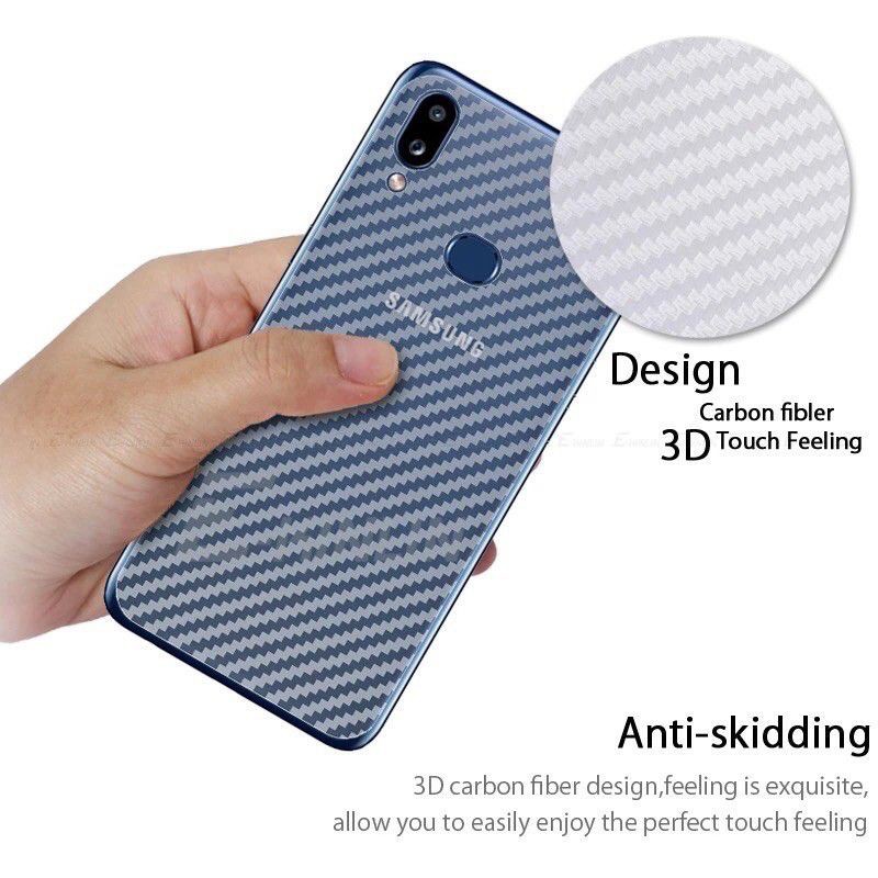 Skin Carbon SAMSUNG J8 A6 A8 2018 A6+ PLUS A8+ PLUS antigores belakang Garskin Sticker