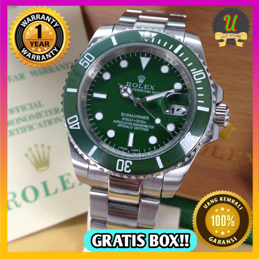 Jam Tangan Pria Rolex Automatic Rolex Automatic rolex submariner Hulk 40mm premium