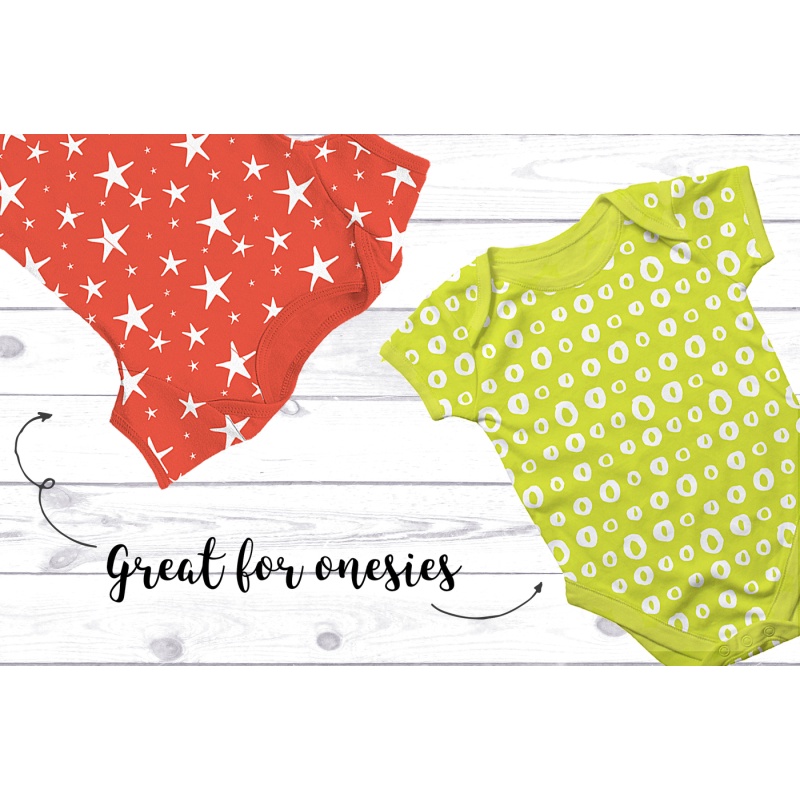 Hand Drawn Kids Seamless Patterns