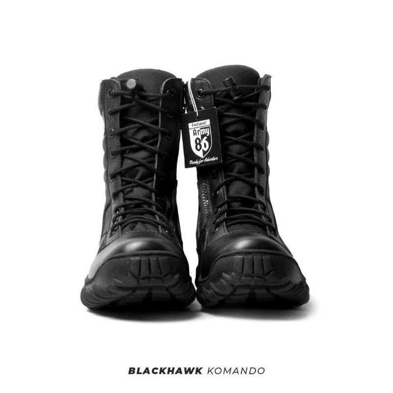 SEPATU PDL ARMY 86 BLACKHAWK KOMANDO KULIT SAPI ASLI SEPATU PDL DINAS LAPANGAN TNI POLRI SECURITY