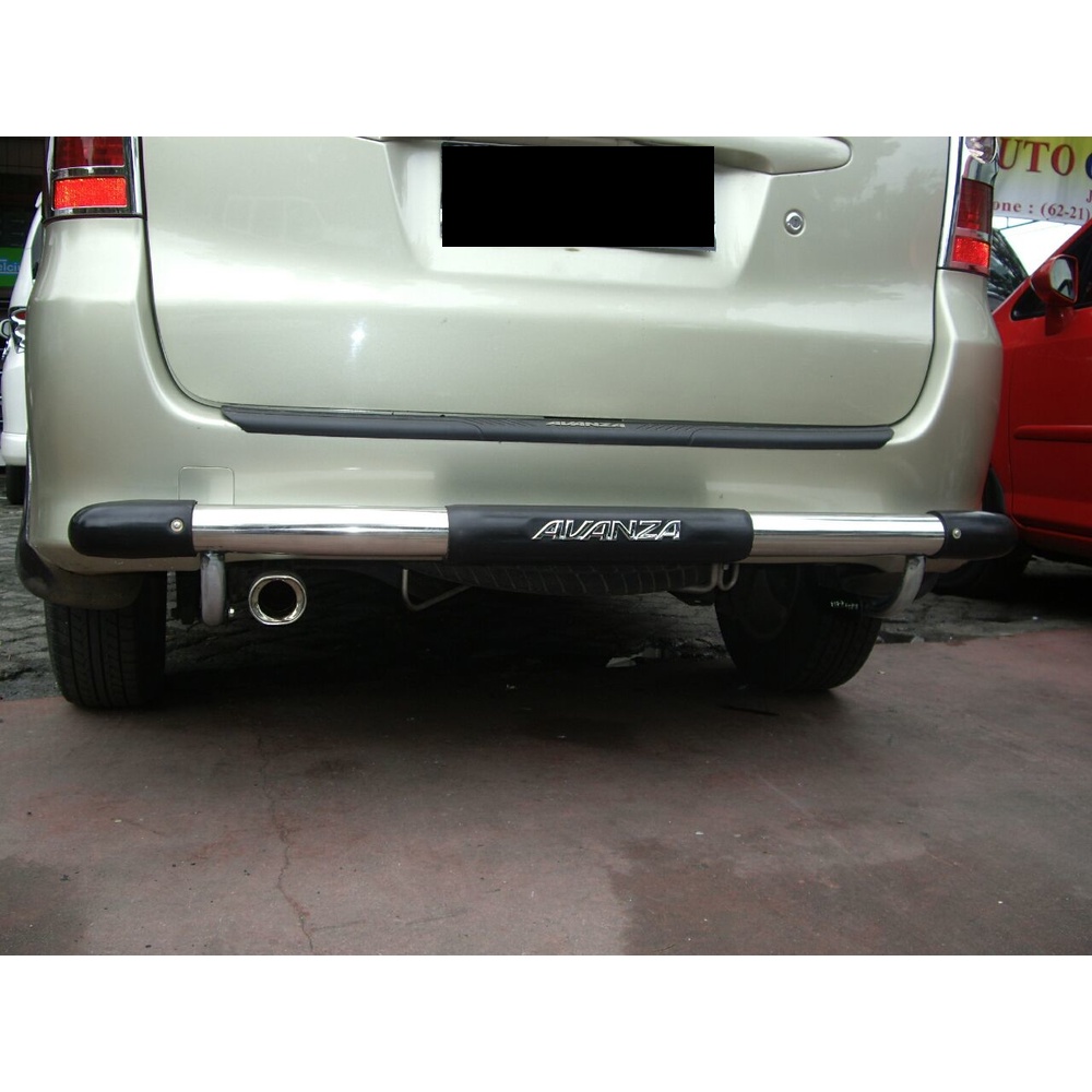 PB/ASN- TOYOTA AVANZA PENGAMAN BELAKANG TANPA REFLEKTOR REAR BUMPER AVANZA 2005-2019 BEMPER STAINLES