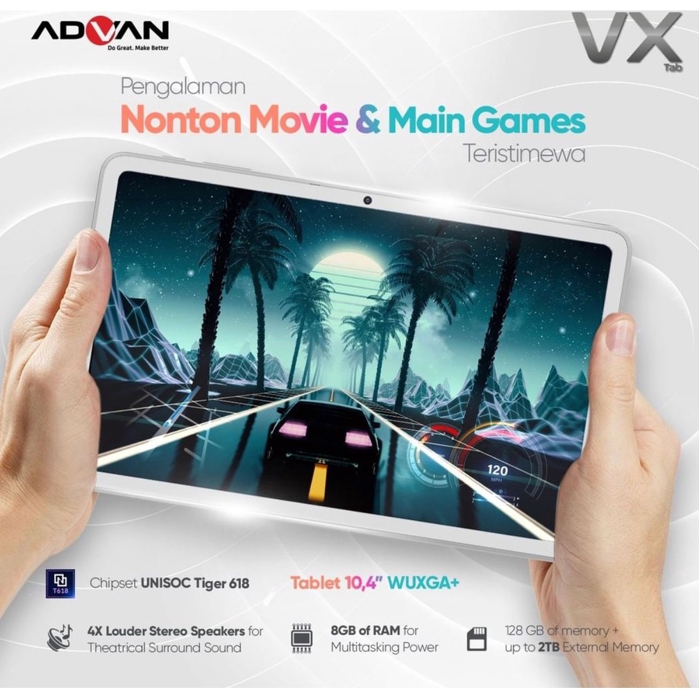 TABLET ADVAN VX 10&quot; RAM 8/128GB ANDROID GARANSI RESMI