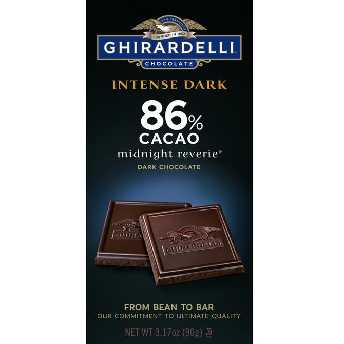 

Ghirardelli Intense Dark 86% Midnight Reverie 90 Gr - Cokelat Hitam