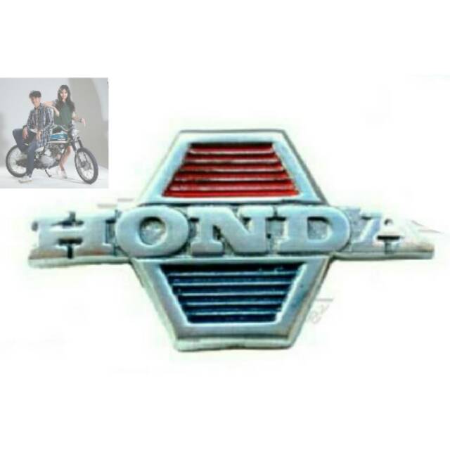EMBLEM HONDA C70 SAYAP/Logo emblem sayap honda C70