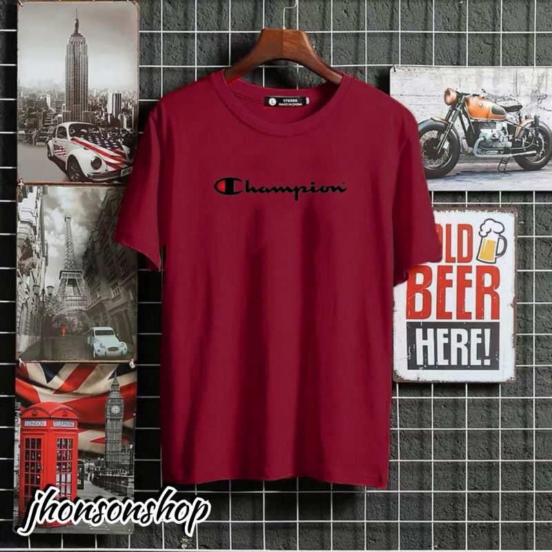 kaos oblong distro T-Shiet catton combat.{ champion.T }  ready L. XL. XXL. 3XL