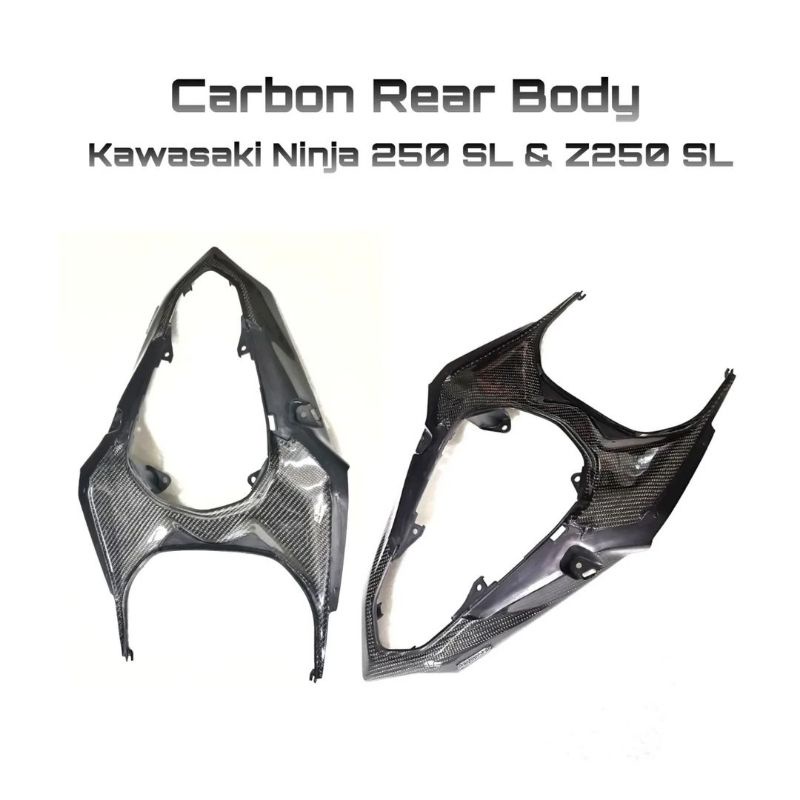 CarbonStar : Rear Body Carbon Ninja 250 SL Z250 SL - variasi bodi motor belakang karbon