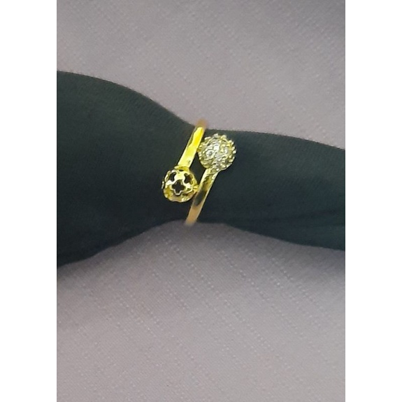 Cincin Xuping Wanita Fashion Lapis Emas