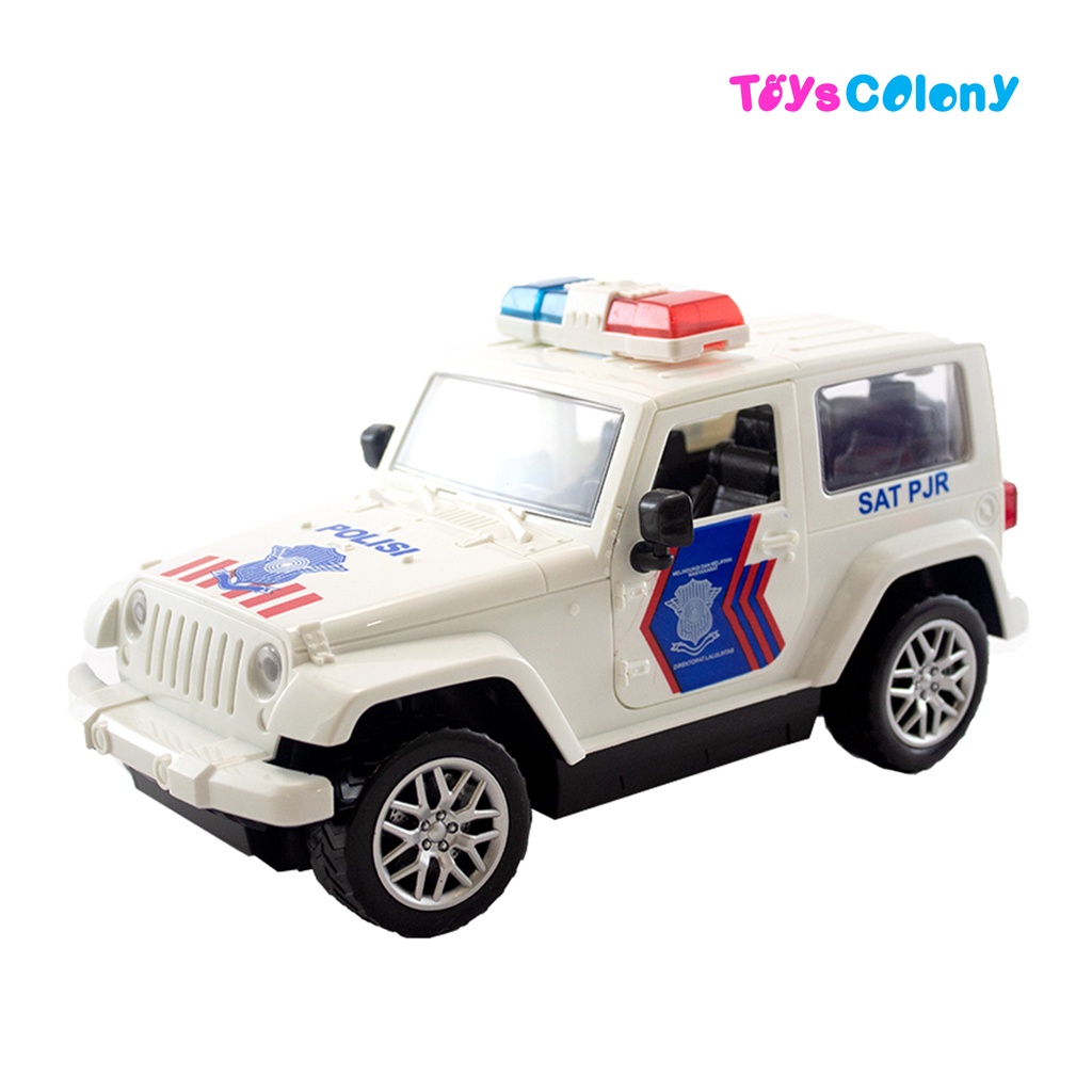 Mobil Jeep Remote Control Police Polisi Indonesia - Rock Crawler