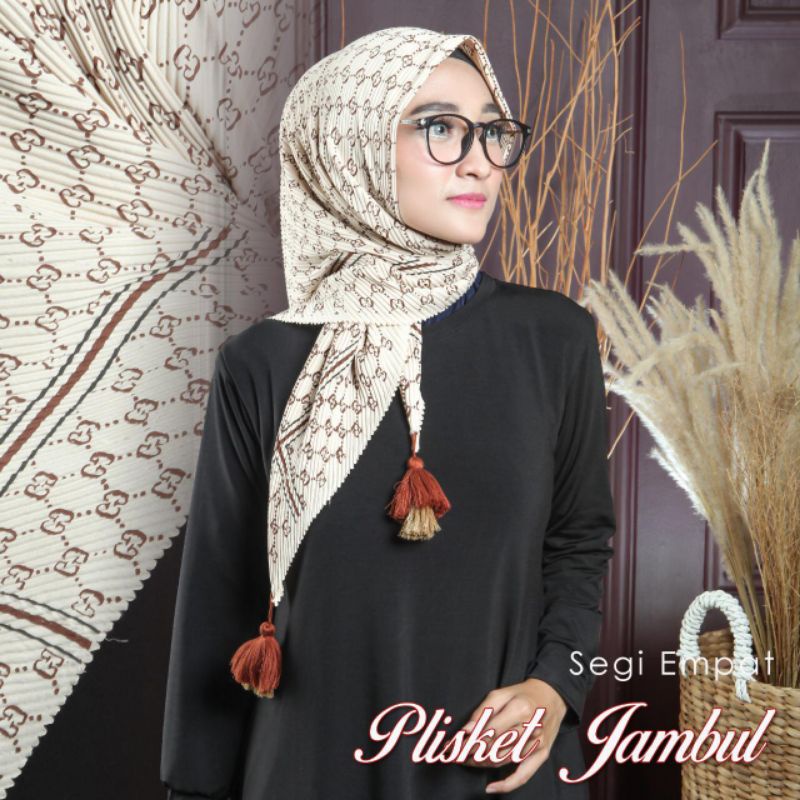 Segiempat Plisket Jambul Azara