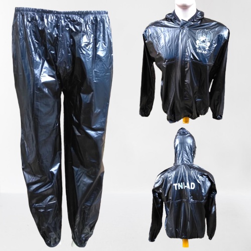 Setelan Sauna Suit Baju Olahraga Jogging TNI AD Hazmat ARMY