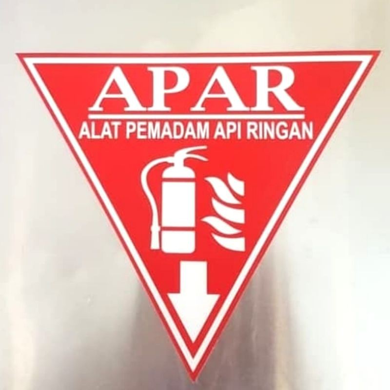 

stiker Apar ALAT PEMADAM API RINGAN VINYL 20x20 RAMBU K3 SAFETY