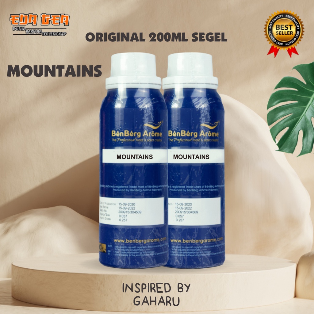 bibit parfum murni MOUNTAINS | GAHARU BENBERG 200ML SEGEL