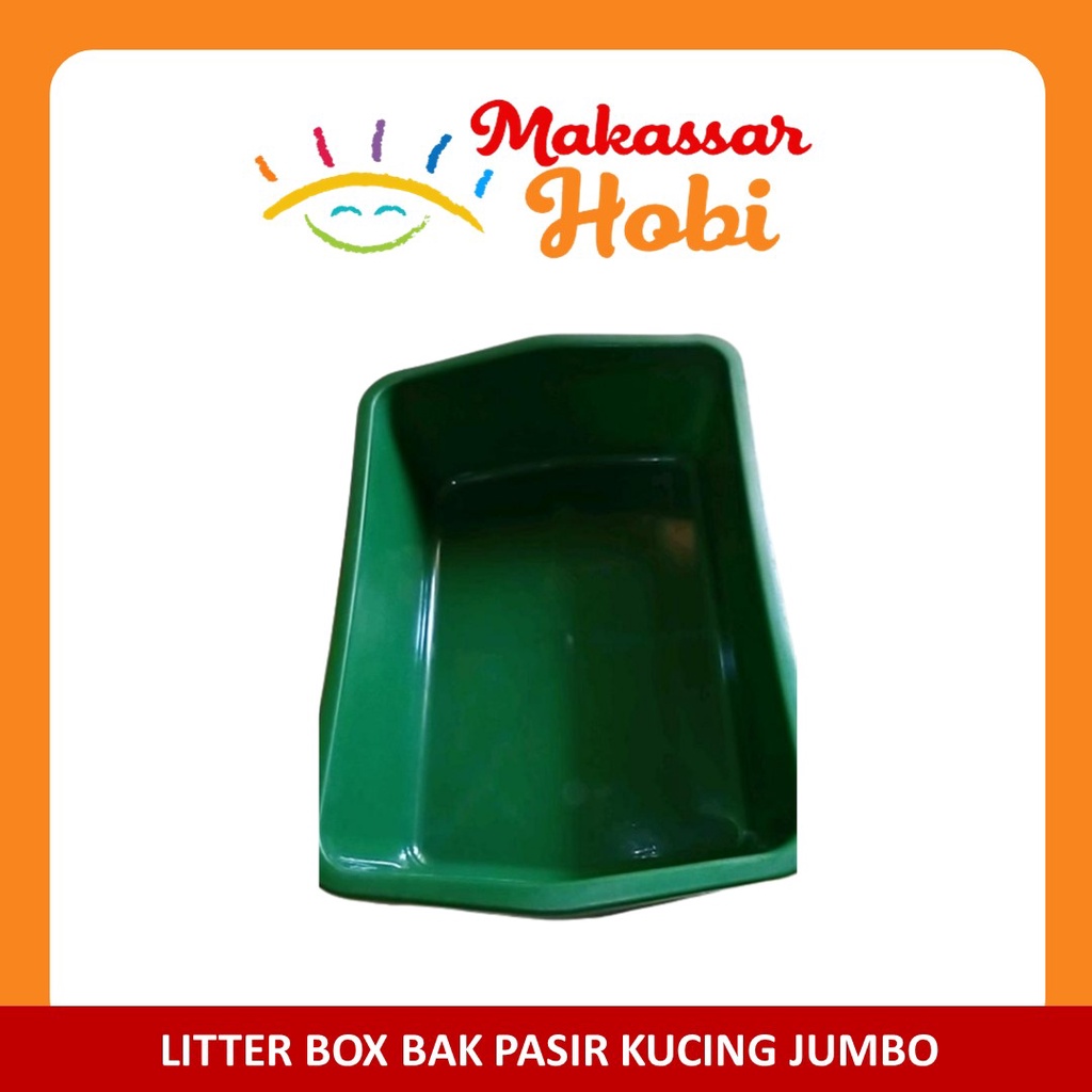 Bak Pasir Kucing Cat Litter Box Ukuran Besar Jumbo Size XXL Baskom Pup