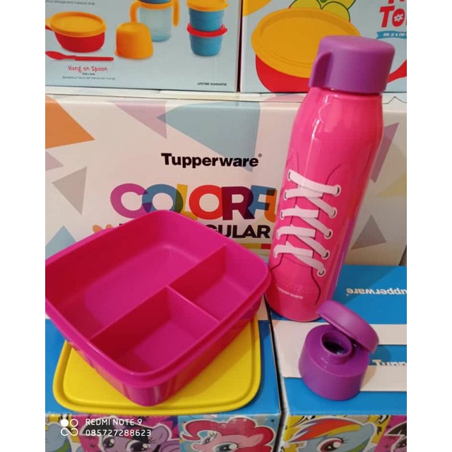 Tepak makan set tupperware murah ori lunch box tupperware anak dewasa