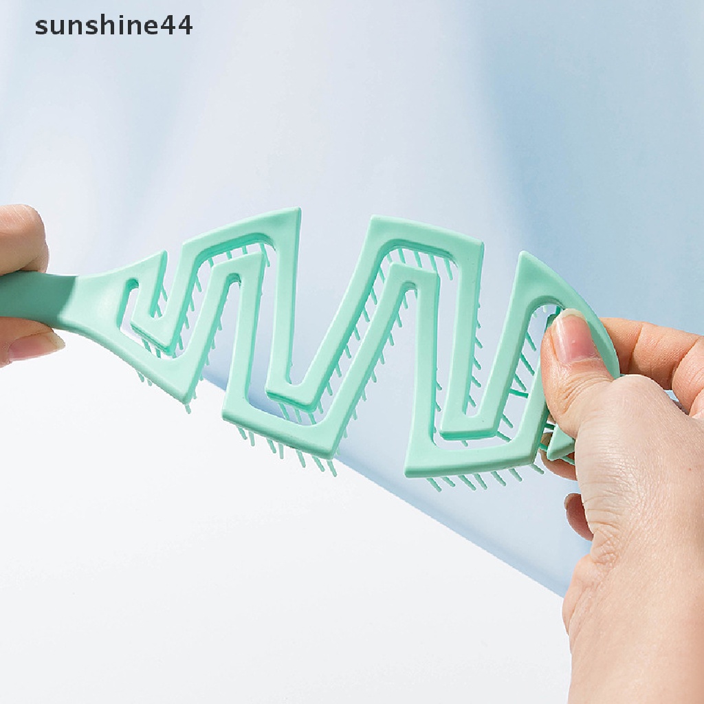 Sunshine Sisir Pijat Kepala Basah / Kering Bentuk Tulang Rusuk