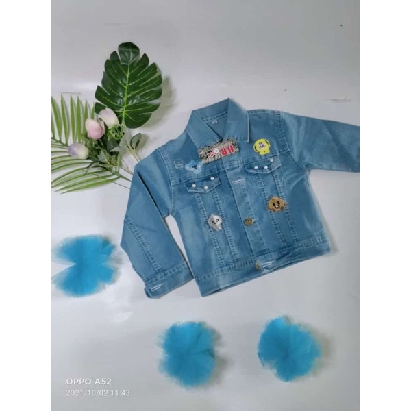 JAKET JEANS ANAK PEREMPUAN BTS