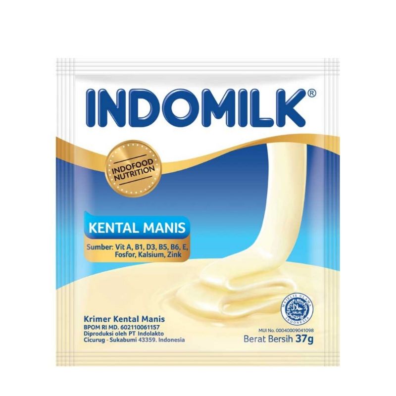 

Indomilk Susu Kental Manis Plain Sachet - 37g