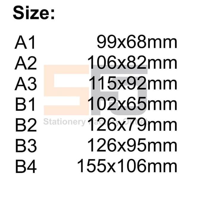 

[KODE Z53] ID Card Mika Big B2 126mm x 79mm (Name Tag / Glue Card / Card Holder)