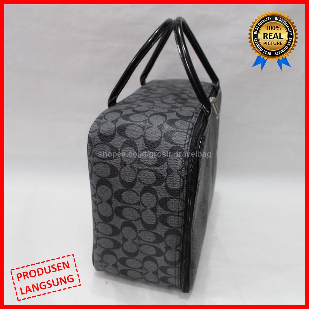 Travel Bag Premium CCP-04 / Tas Pakaian Kualitas Premium / Travel Bag Bahan Kulit PU Import / Tas M