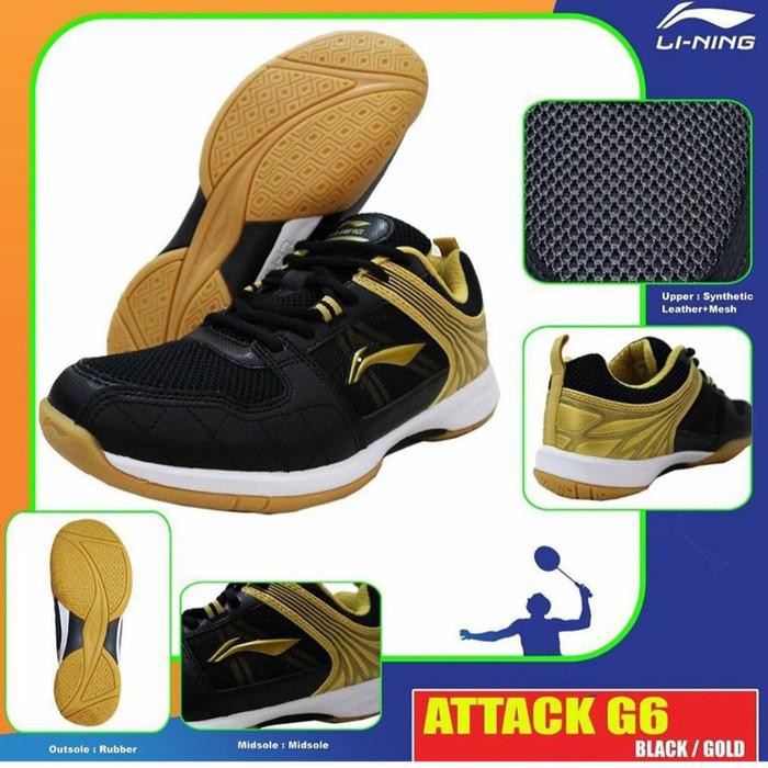 gaul badminton coy Sepatu Bulutangkis Lining original Attack G6