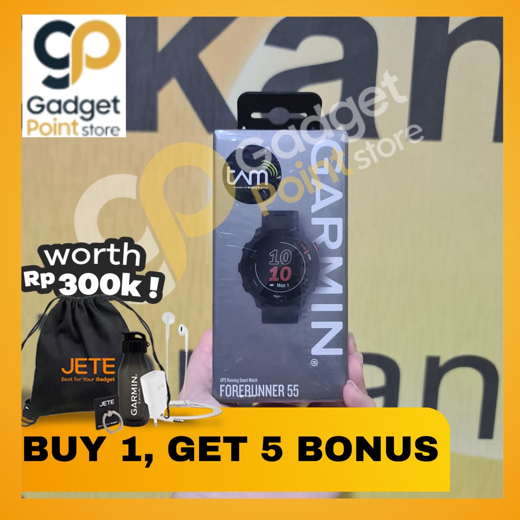 Garmin Watch Forerunner FR 55 FR55 Sport Watch - Original Garansi Resmi TAM 2Th