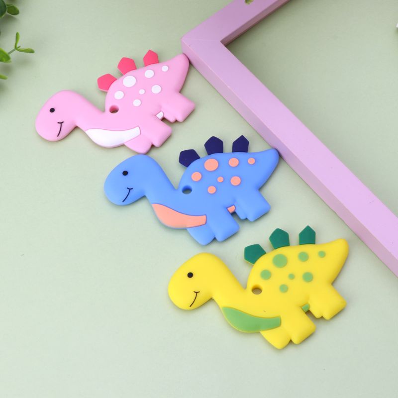 Mary Kalung Liontin Dinosaurus Bahan Silikon BPA Free Untuk Bayi