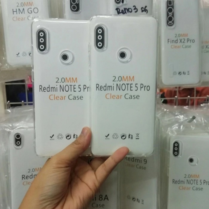 C/C- Softcase Clear Case Silikon Kondom Case Bening Xiaomi Redmi Note 5 Pro by POA