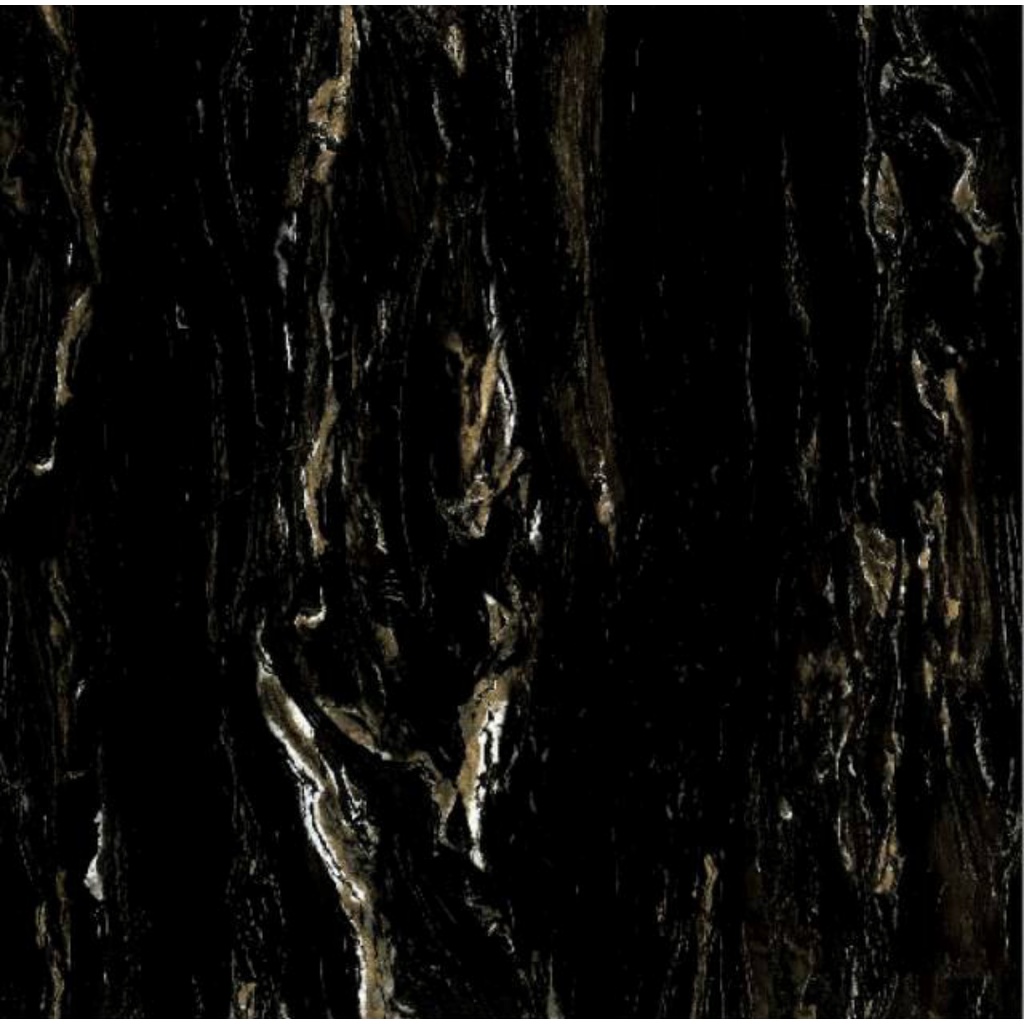 Granit 60x60 Hitam Motif Corak marmer KIA Gold Rush