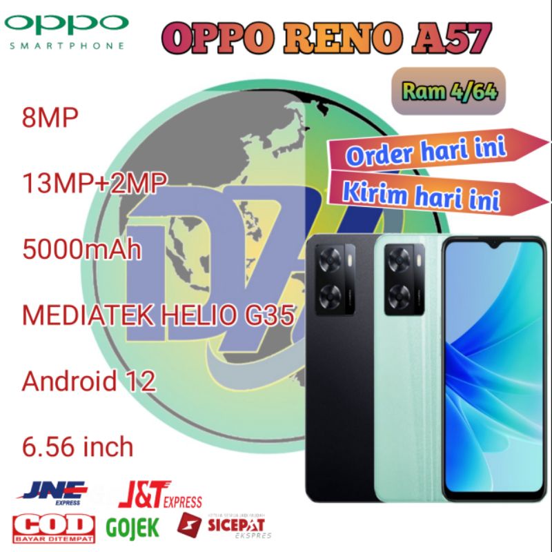 Oppo A57 4/64 garansi resmi Indonesia 100%original